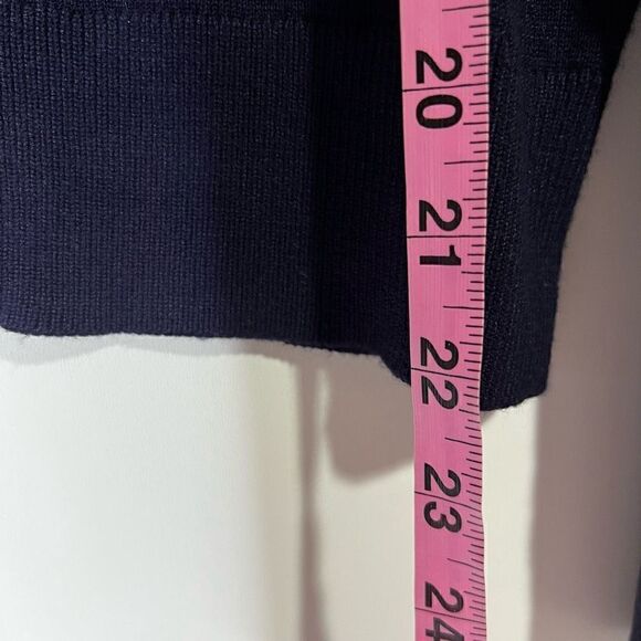 Moth Women's Navy Blue Black Lace Long Sleeve Cardigan Sweater Size Small - Picture 9 of 11